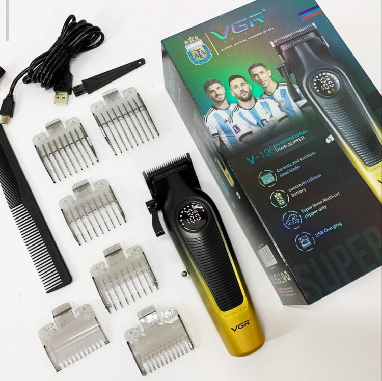 حجم زن VGR مدل V-196 Gold | ماشین اصلاح حرفهای مو و فید